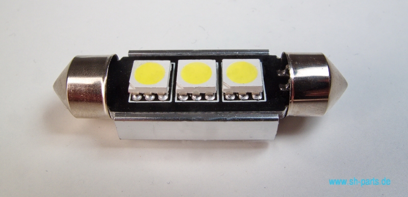 LED Soffitte weiss 12V/5W 36mm (3 SMD) - SH-Parts Passau