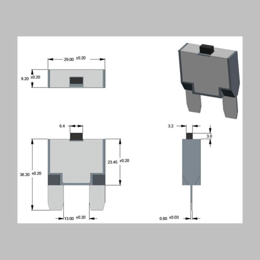 KFZ Maxi Sicherungsautomat 29mm mit Reset