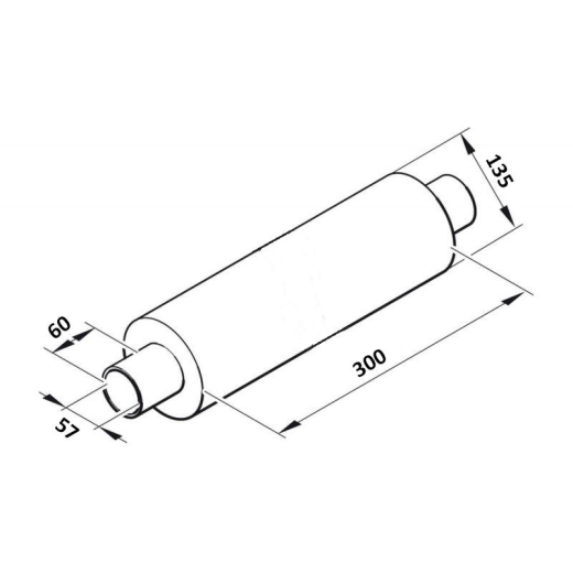 Schalldämpfer Standheizung 60mm